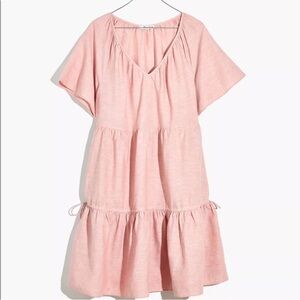 Madewell Linen Blend Lorelei Mini Dress